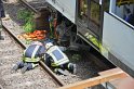 Unfall zwischen zwei KVB Bahnen Koeln Hoehenhaus Im Weidenbruch P346